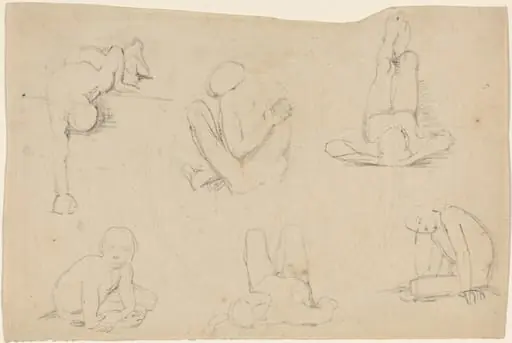 Studies of a Male Figure, by John Flaxman