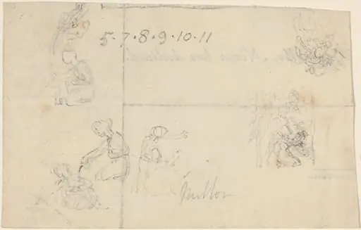 Studies of Women Kneeling, by John Flaxman