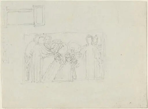 Study for a Monument to a Clergyman [recto and verso], by John Flaxman
