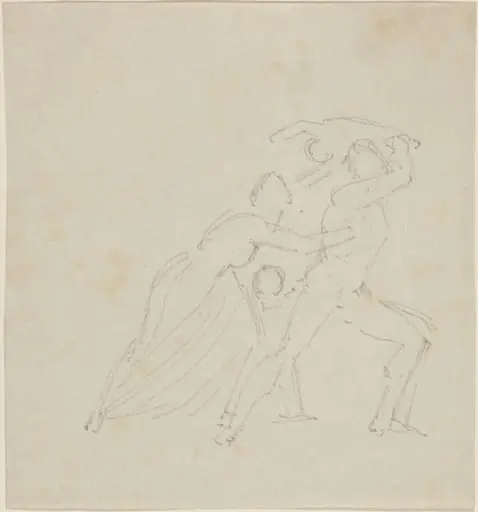 Study for "The Fury of Athamas", by John Flaxman