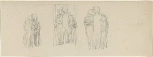 Three Groups of Figures (Parents and Children?), by John Flaxman