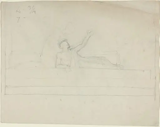 Two Greek Classical Figures, by John Flaxman
