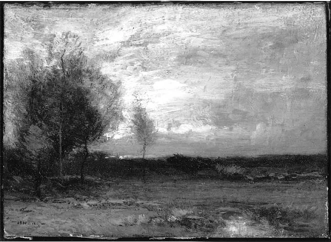Sunset, by John Francis Murphy, oil, 1900