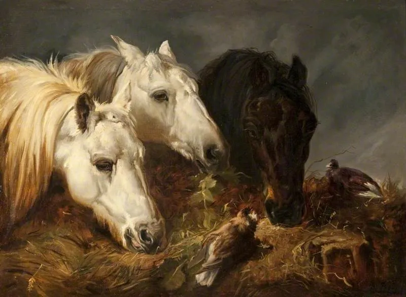 The Frugal Meal, by John Frederick Herring, Sr., oil, 1852