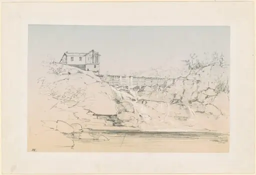 Building by a Dam, by John Frederick Kensett