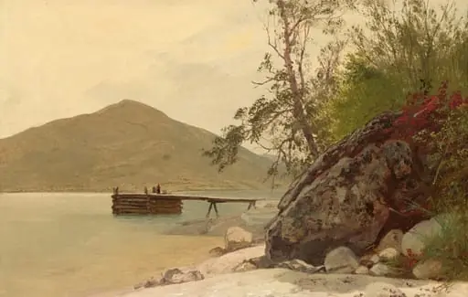 Landing at Sabbath Day Point, by John Frederick Kensett