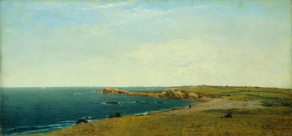 Near Newport, by John Frederick Kensett, oil, 1869