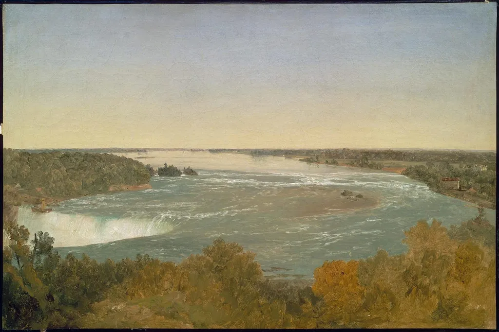Niagara Falls and the Rapids, by John Frederick Kensett, oil, 1851