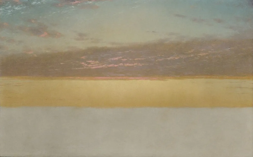 Sunset Sky, by John Frederick Kensett, oil, 1872