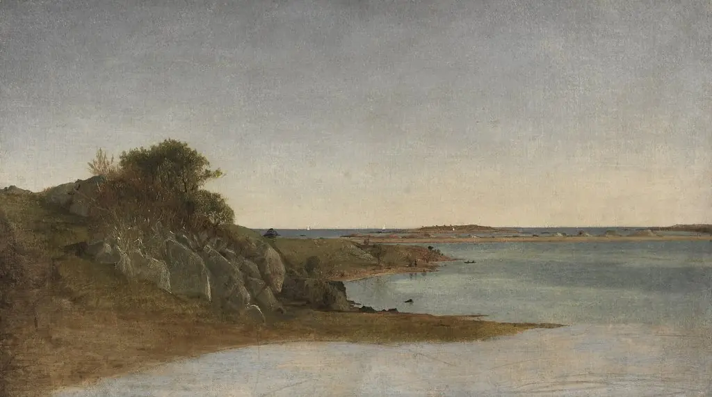 View near Newport, by John Frederick Kensett