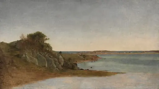 View near Newport, by John Frederick Kensett