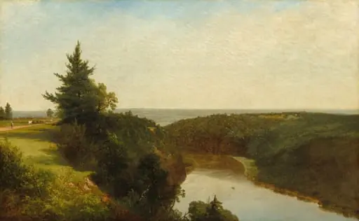 View on the Genesee near Mount Morris, by John Frederick Kensett