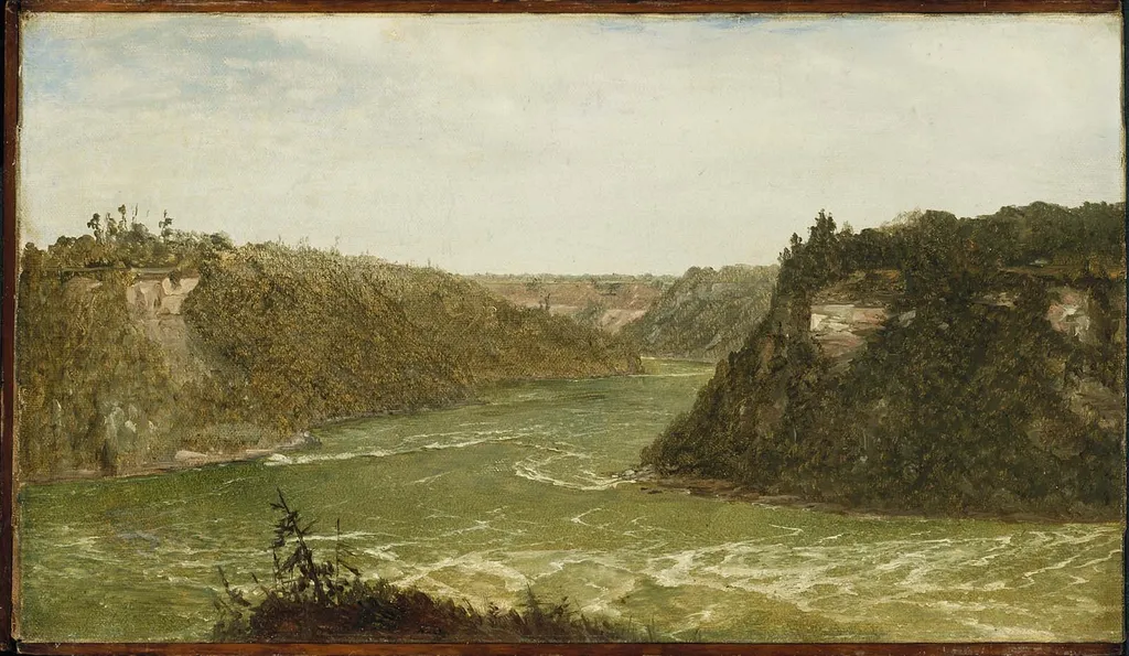 Whirlpool, Niagara, by John Frederick Kensett, oil, 1851