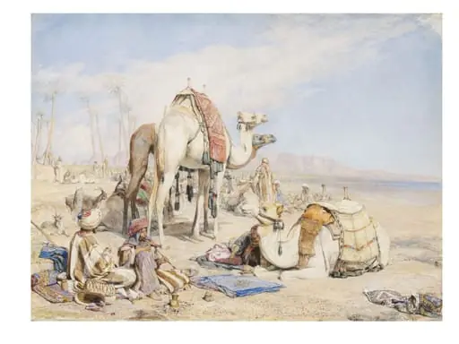 A Halt in the Desert, by John Frederick Lewis