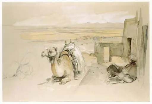 Camels, West Thebes, Egypt, by John Frederick Lewis