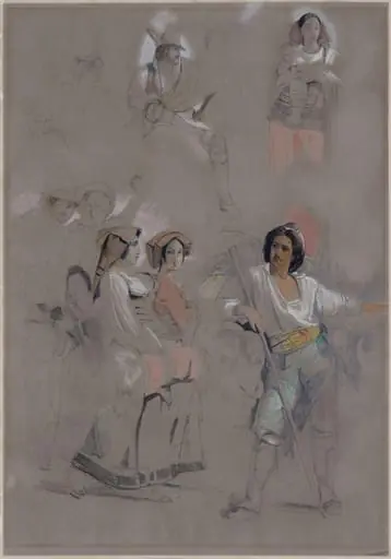 Figures in Italia Costume, by John Frederick Lewis