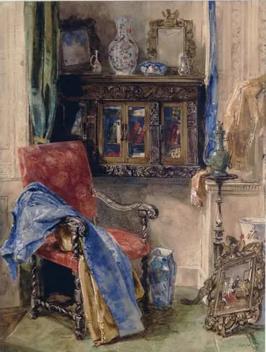 Interior of a Studio, by John Frederick Lewis