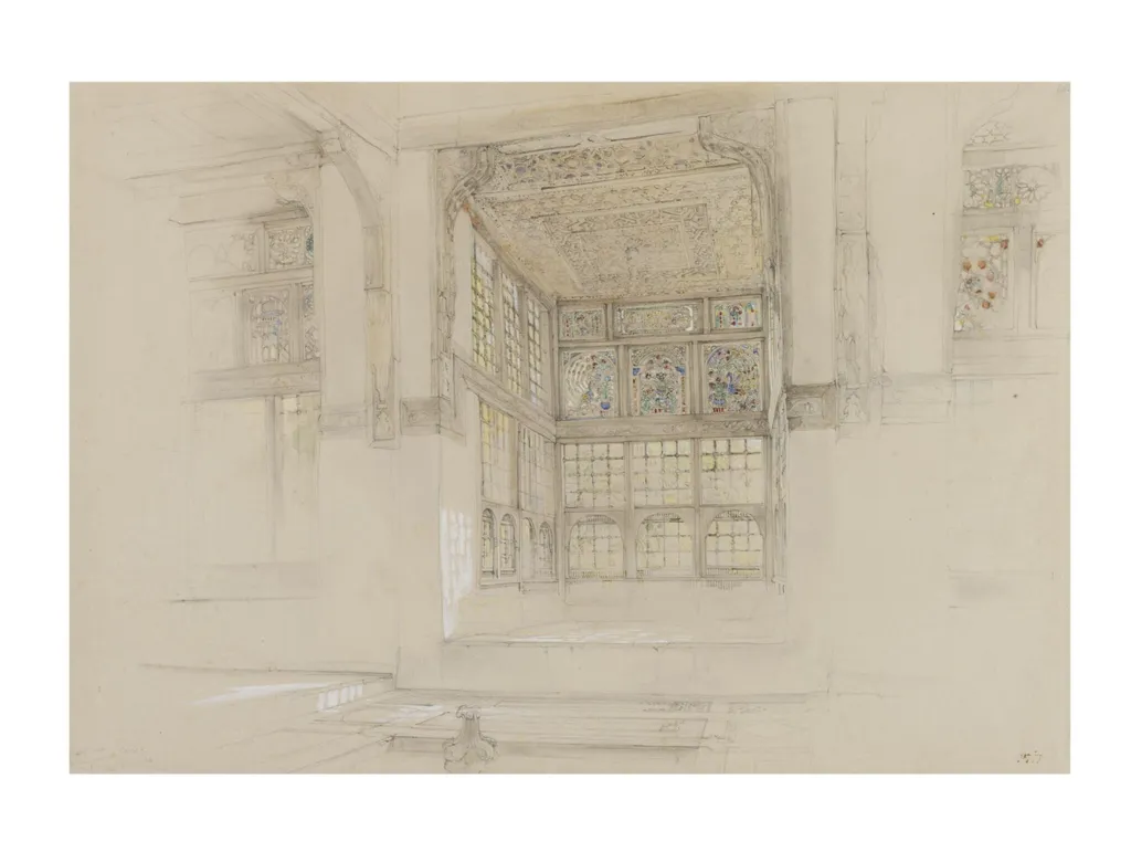 Mendurah in my House in Cairo, by John Frederick Lewis, watercolor, 1843