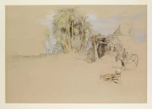Rural Scene in Upper Egypt, on the banks of the Nile, by John Frederick Lewis