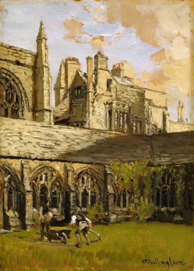 Cloisters at New College, Oxford, by John Fulleylove
