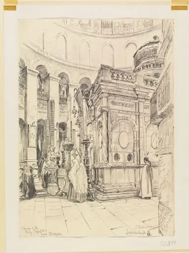 Shrine of the Holy Sepulchre, Jerusalem, by John Fulleylove