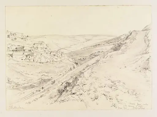 Siloam from under S.E. Corner of Wall Jerusalem, by John Fulleylove