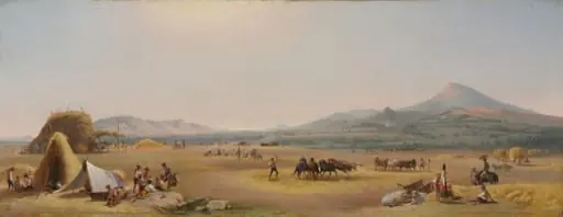 Harvest on the Roman Campagna, by John Gadsby Chapman