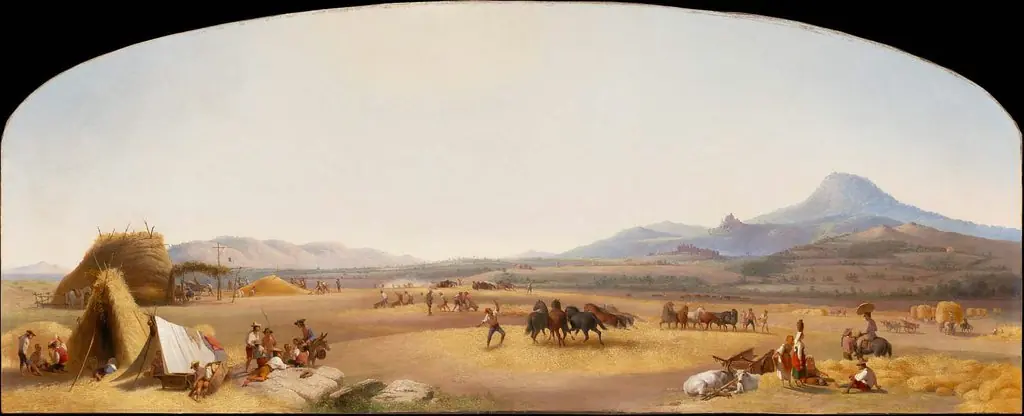 Harvesting on the Roman Campagna, by John Gadsby Chapman