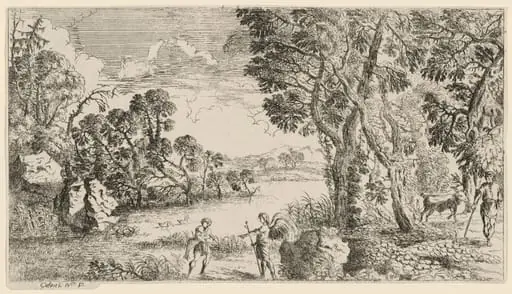 River Landscape with Tobias and the Angel, by John Galioth Nardois