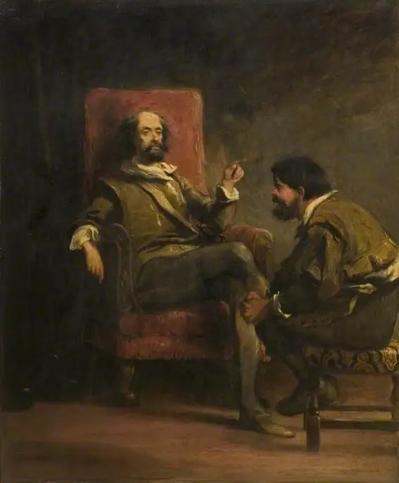 Don Quixote and Sancho Panza (from Cervantes' novel), by John Gilbert