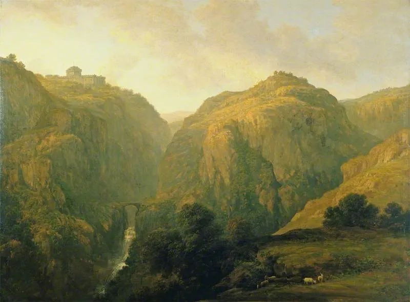 A Mountainous Landscape, by John Glover, oil, 1817