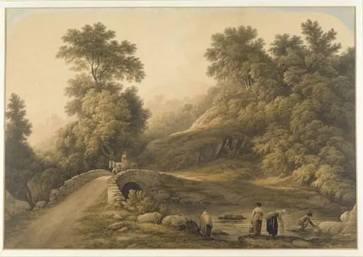 Buttermere Bridge, Cumberland, by John Glover