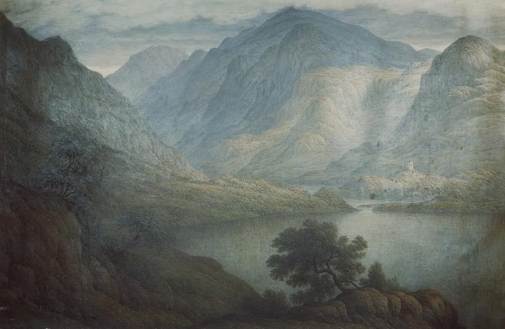 Snowdon & Dolbadern Castle, north Wales, by John Glover
