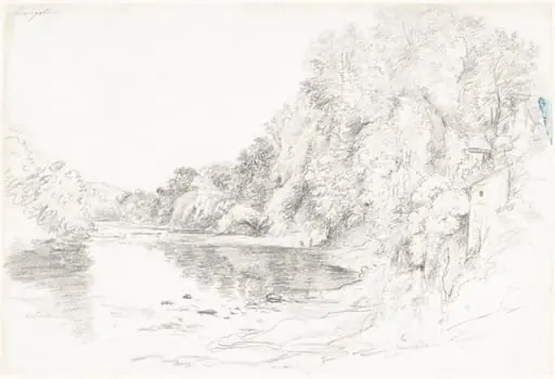 The River at Llangollen, by John Glover