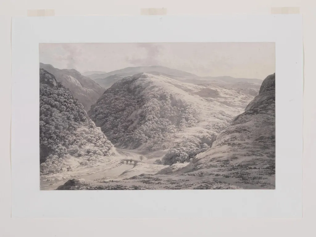 The Teign near Drewsteignton, Devonshire, by John Glover, watercolor, 1829
