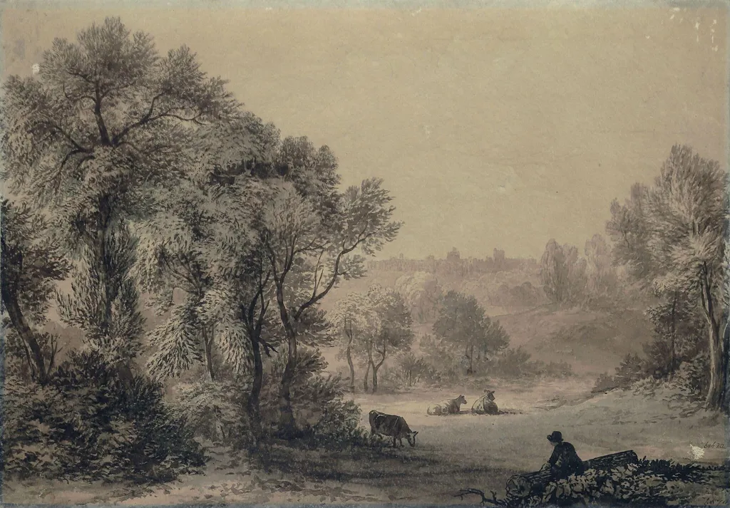 Windsor Castle, by John Glover, 1750