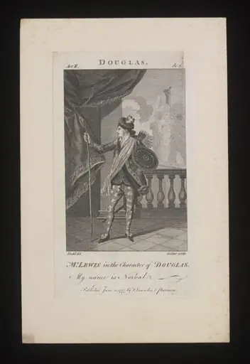 Mr Lewis in the character of Douglas, by John Goldar
