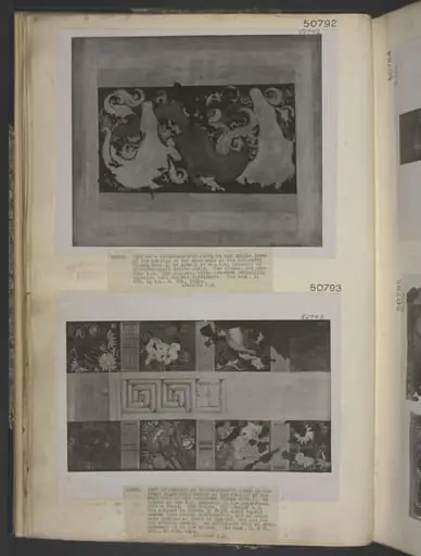 Copy of painting from the caves of Ajanta (cave 1), by John Griffiths