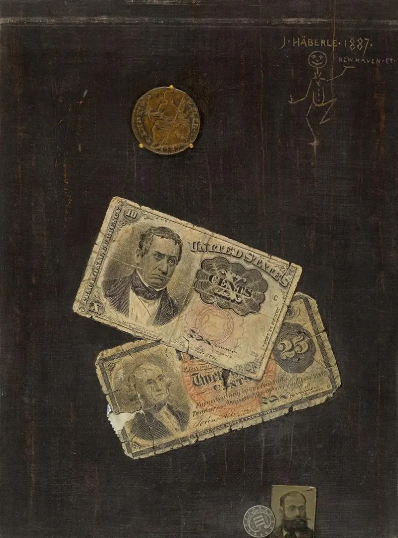 Small Change, by John Haberle, oil, 1894