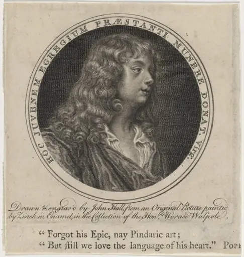 Abraham Cowley, by John Hall