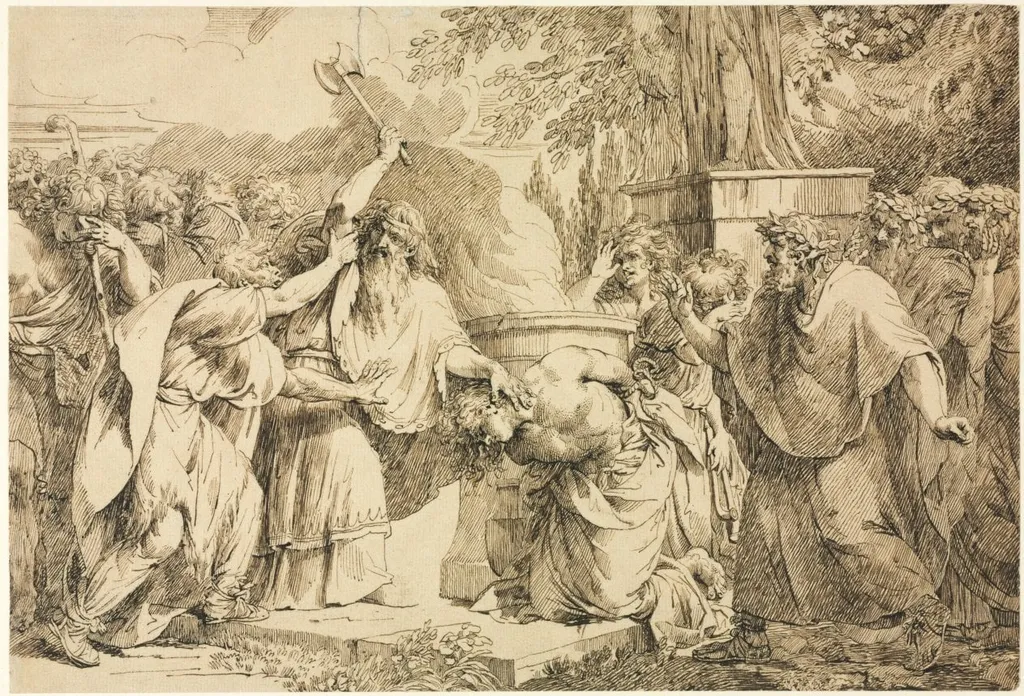 A Sacrifice Interrupted, by John Hamilton Mortimer, 1774