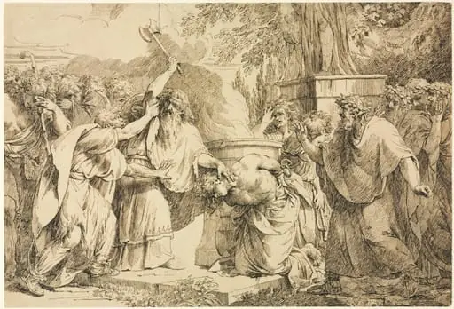 A Sacrifice Interrupted, by John Hamilton Mortimer