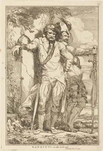 Banditti on the Look Out, by John Hamilton Mortimer