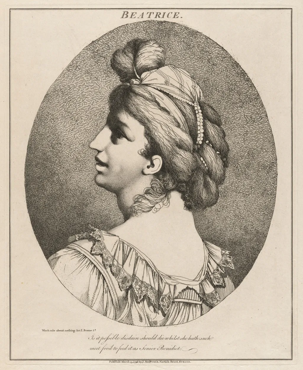 Beatrice, by John Hamilton Mortimer, ink, 1776
