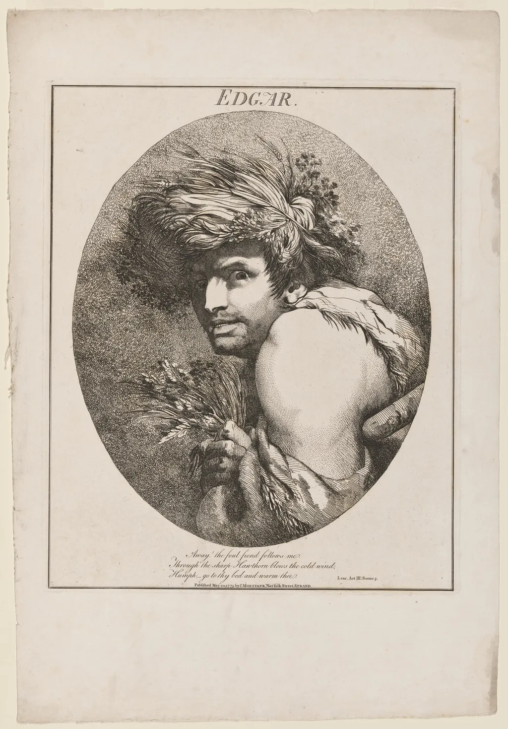 Edgar, by John Hamilton Mortimer, ink, 1775