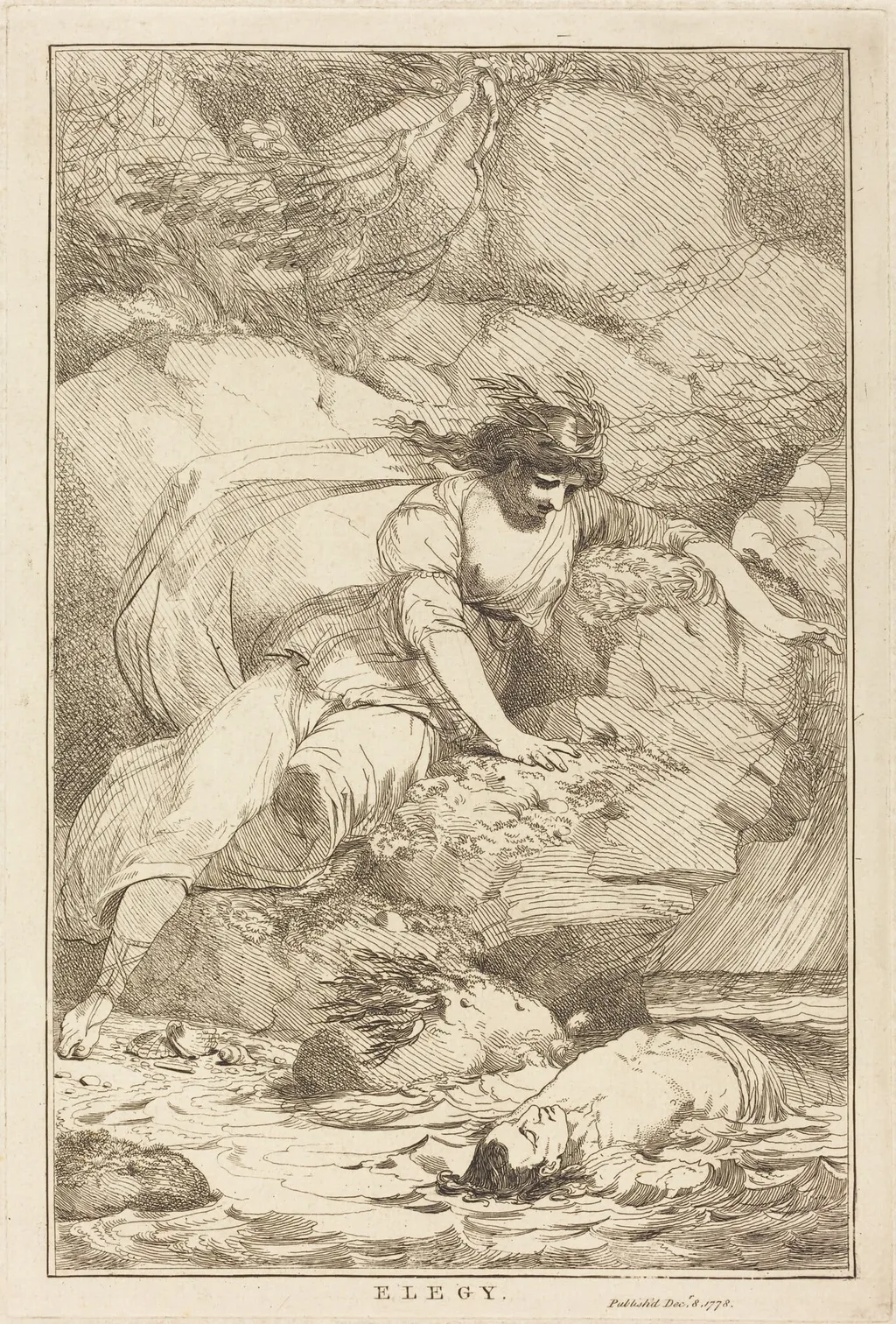 Elegy, by John Hamilton Mortimer, ink, 1778