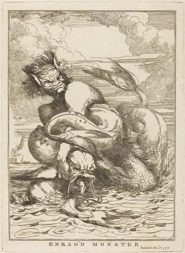 Enrag'd Monster, by John Hamilton Mortimer