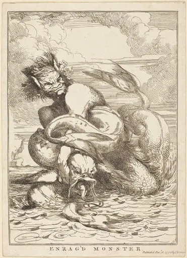 Enrag'd Monster, by John Hamilton Mortimer