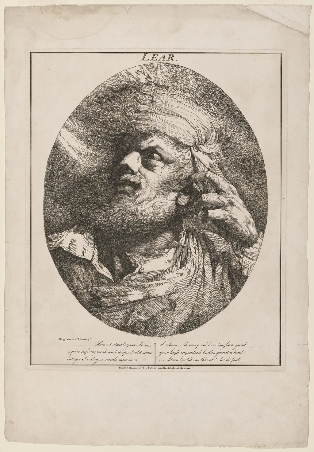Lear, by John Hamilton Mortimer, ink, 1776