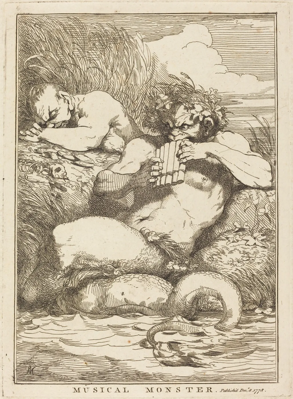 Musical Monster, by John Hamilton Mortimer, ink, 1778